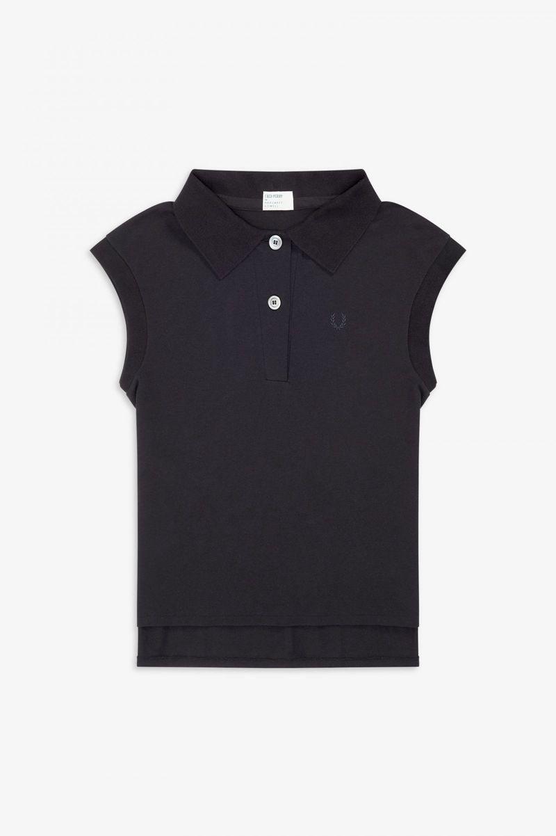 Black Fred Perry SG6011 Women's Polo Shirts | PH 1972LISH